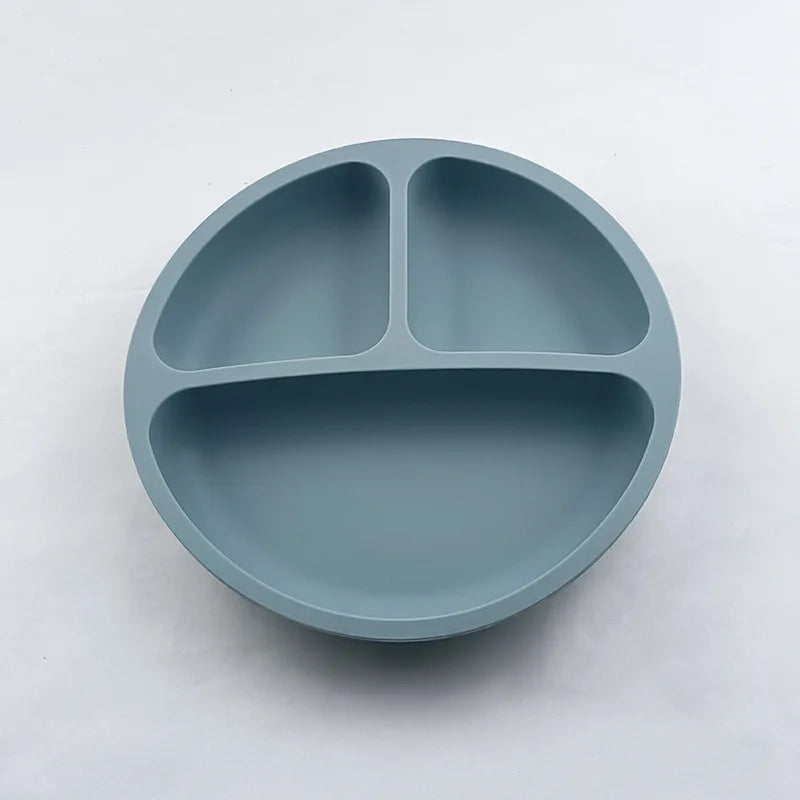 Baby Silicone Suction Plate – Cartoon Smile Face Bowl