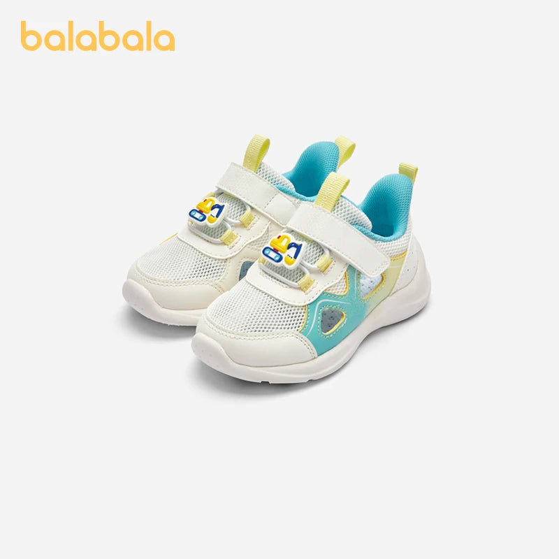 Balabala Baby Walking Shoes Boys Girls Athletic Shoes Shoes Infant Steady Steps Shoes 2024 Summer New Mesh Breathable Shoes