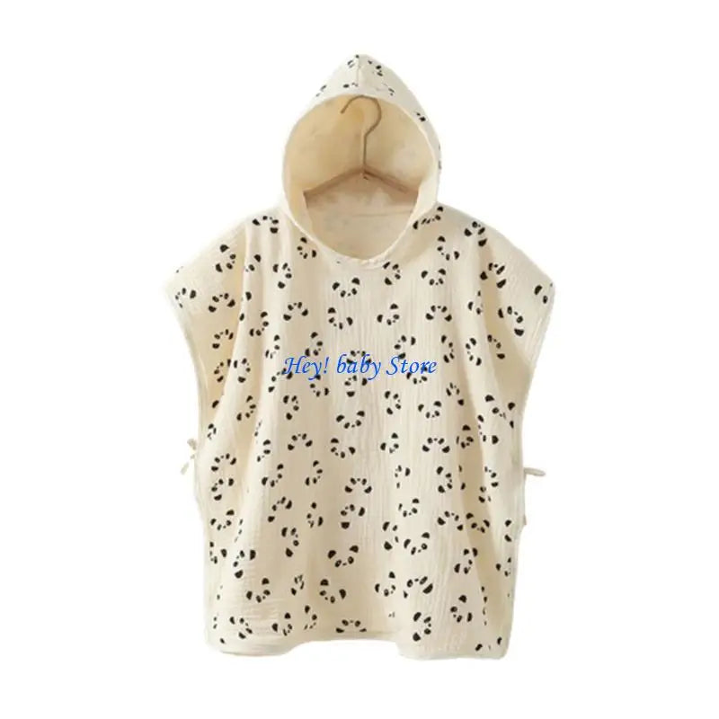 JU64 Baby Hooded Bath Towel for Infant Boy Girl Breathable  Wraps Warm Shower Towel Comfortable Quick-Drying Bathrobe