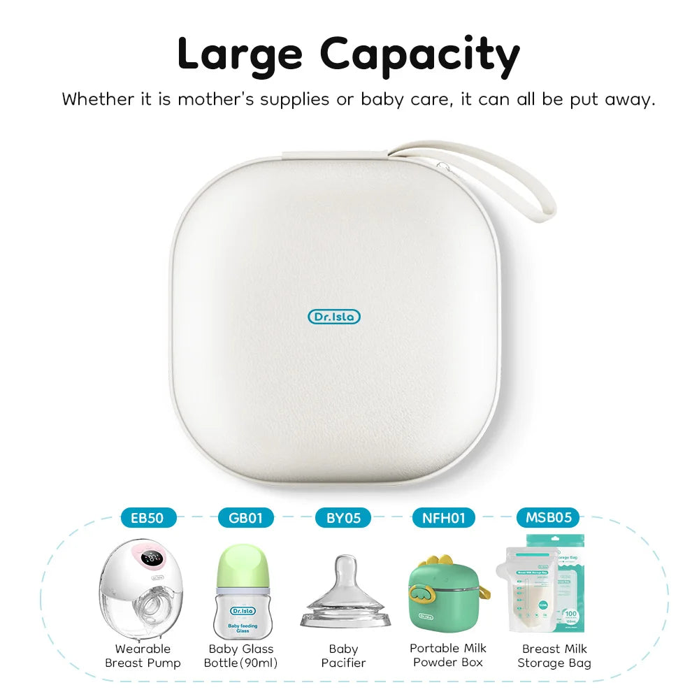 Dr.isla EVA Hard Case Wearable Breast Pump Box Protective Carrying Storage Bag