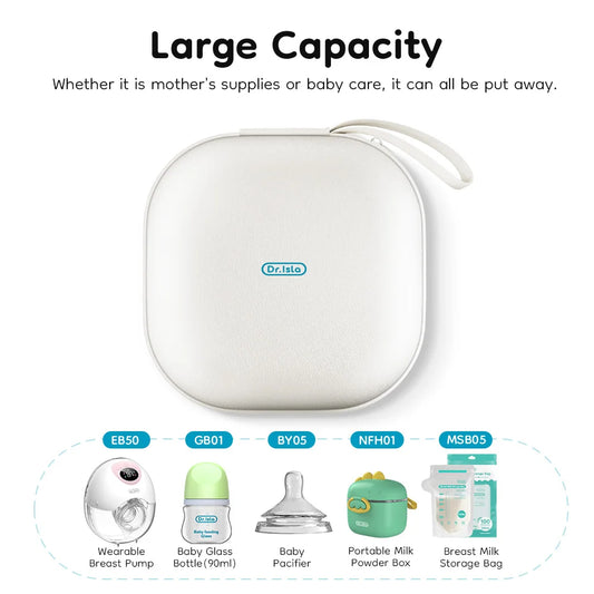Dr.isla EVA Hard Case Wearable Breast Pump Box Protective Carrying Storage Bag