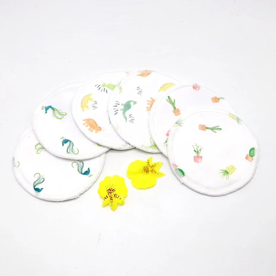 Breast Pads Bamboo Nursing Pads Absorbency Waterproof Washable Feeding Pad Reusable Breathablefor Nursing and Maternity Moms