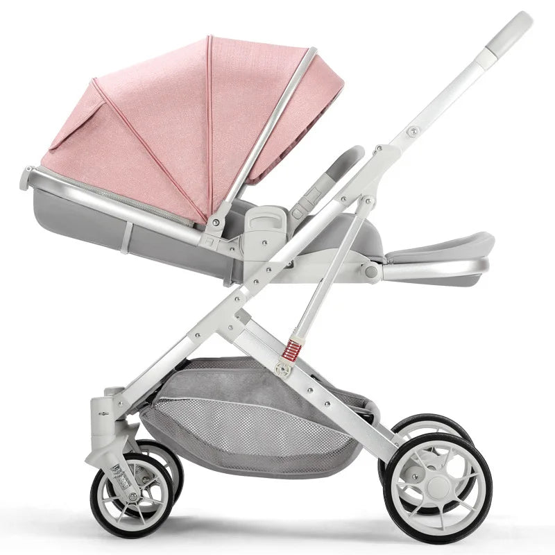 2025 New Style High View Baby Stroller Can Sit or Lie Down, Two-way Lightweight and Foldable Baby Newborn Stroller