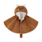 Baby Warm Cloak 2025 Winter Cute Bunny Solid Thickened Windproof Shawl Children Clothes Coat  Boys Girls
