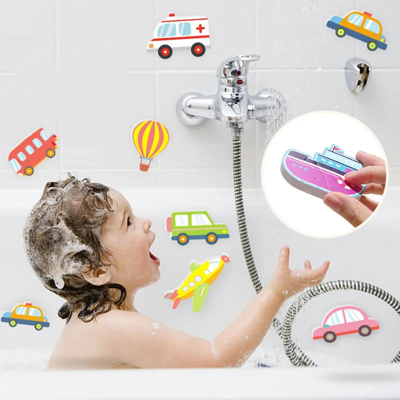 Children’s Bath Play – Foam EVA Floating Cars & Boat Toys