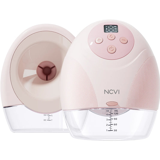 NCVI Wearable Breast Pump, Hands Free, Painless Ultra Quiet Rechargeable Battery