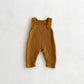 Knit Baby Overalls Romper Multi-Earthy Color Adjustable Buttons Autumn Winter New Outfit 0-3Y Kids Clothing