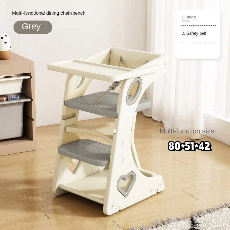 Baby Eating Chair Children Dining Chair Baby Highchair Adjustable Height Multi function Growing Chair Toddler Feeding Seat