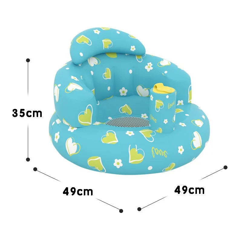 Inflatable Baby Seat – Built-in Air Pump, Learn-to-Sit Floor Chair