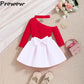 Toddler Girl 2PCS Summer Set – One-Shoulder T-Shirt & Skirt