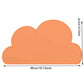 Placemat Kids Plate Mat  Table Pad Food Grade Silicone Waterproof Heat Insulation Kitchen Gadget Easy Cleaning Cloud/Square