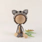 Cute Fox Flower Bonnet Newborn Wool Felt Photo Prop