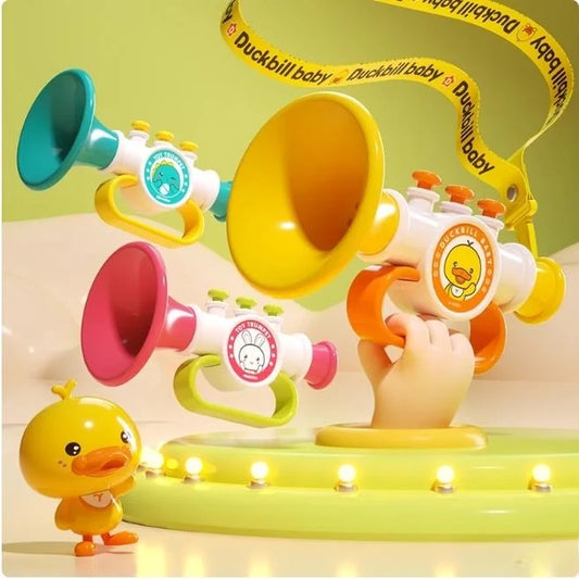 Trumpet Children's Toy Blow Music Baby Can Blow Instrument KIA Purden Brand Suitable for Ages 2 to 4 plus Years Old