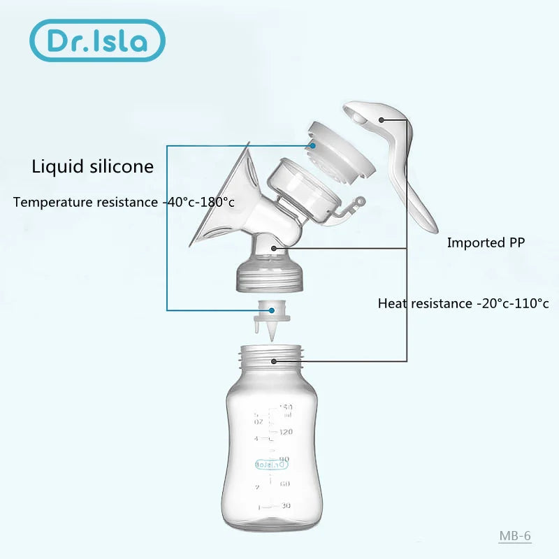 Dr.Isla MB6 Breast Pump Baby Nipple Manual Suction