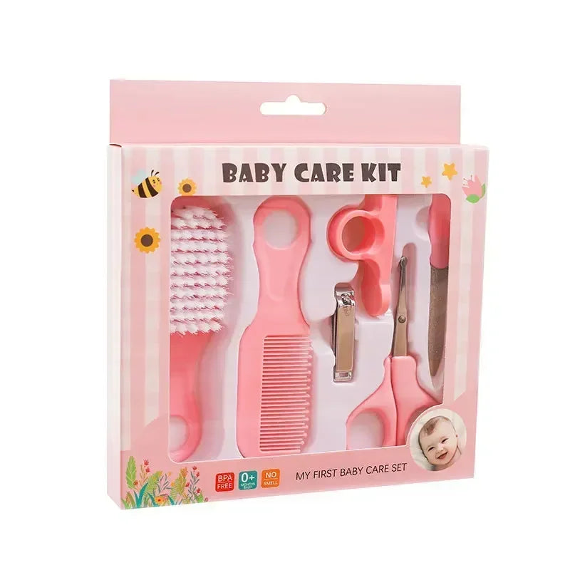 Baby Care Set Safe Comb Grooming Brush Set Nail Clippers Soft Comb Brush Care Combination Hair Nail Trimmer Kit Healthcare Tools