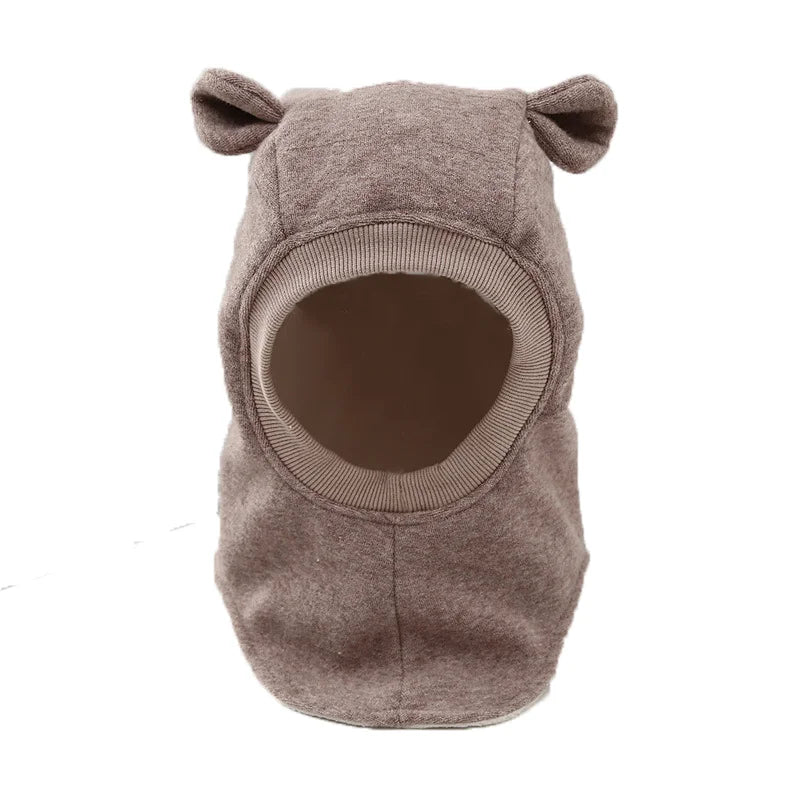 Winter Wool Rabbit-Ear Balaclava – Warm Adjustable Hat for Kids