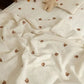 Cotton Muslin Baby Blanket Newborn 6 Layer Gauze Stroller Blanket Bear Embroidery Kids Sleeping Blanket Bedding Baby Item