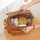 Large PU Leather Diaper Backpack