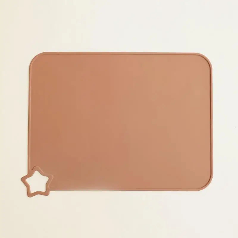 Solid color silicone meal mat, children's food grade silicone meal mat, anti slip and heat-resistant