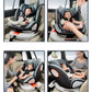 Baby Car Safety Seat 360° Rotatable Car Child Safety Seat Strengthened ISOFIX Hard Interface Child Safety Car Seat with Support