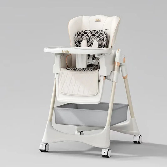 Baby Highchair Infant Dining Chair Baby Eating Foldable Seat Multifunctional Lift Baby Dining Table Chair
