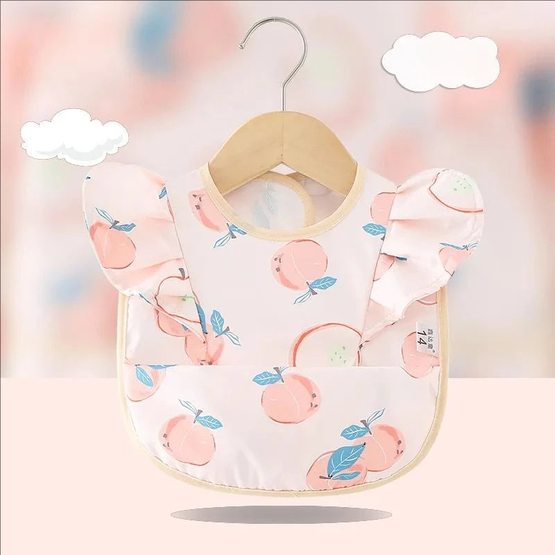 Baby Feeding Bib Apron Kids Mess-proof Waterproof Bib for Baby Girls Children 0-4 Years Feeding Dining Laciness Smock Bibs Apron