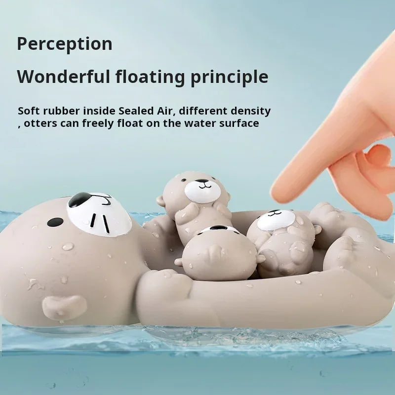 Cuddly Otter Floating Bath Toy for Babies & Toddlers - Pool Water Play