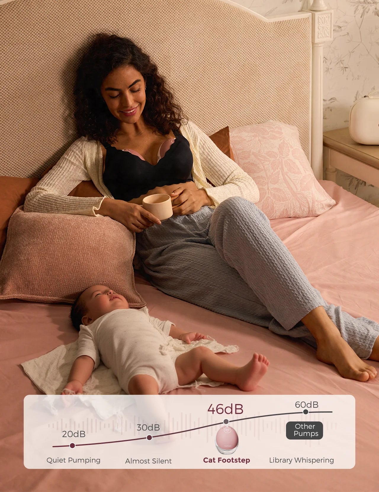 Momcozy M9 Breast Pump Hands Free Upgraded Mobile Flow
