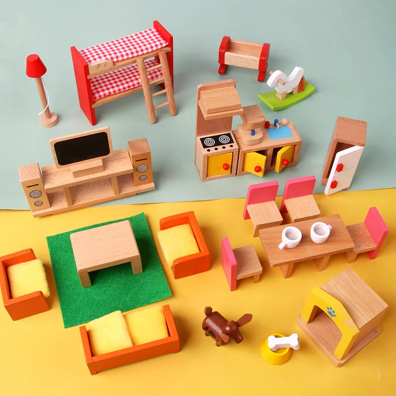 Mini Wooden Furniture – Playroom Fun!