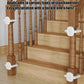 Baby Gate Banister Adapter Baby Stair Gate Post Fitting Kit 2 Pieces Toddler Care Security Hardware Fittings for Indoor Stairway