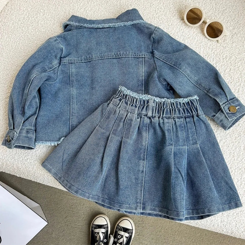 Toddler 2PCS Set – Casual Fairy Jeans Outfit for Girls