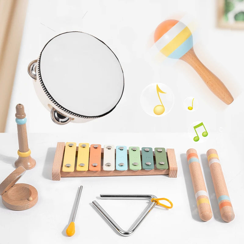 Montessori Wooden Music Set – Percussion Learning Toy for Kids