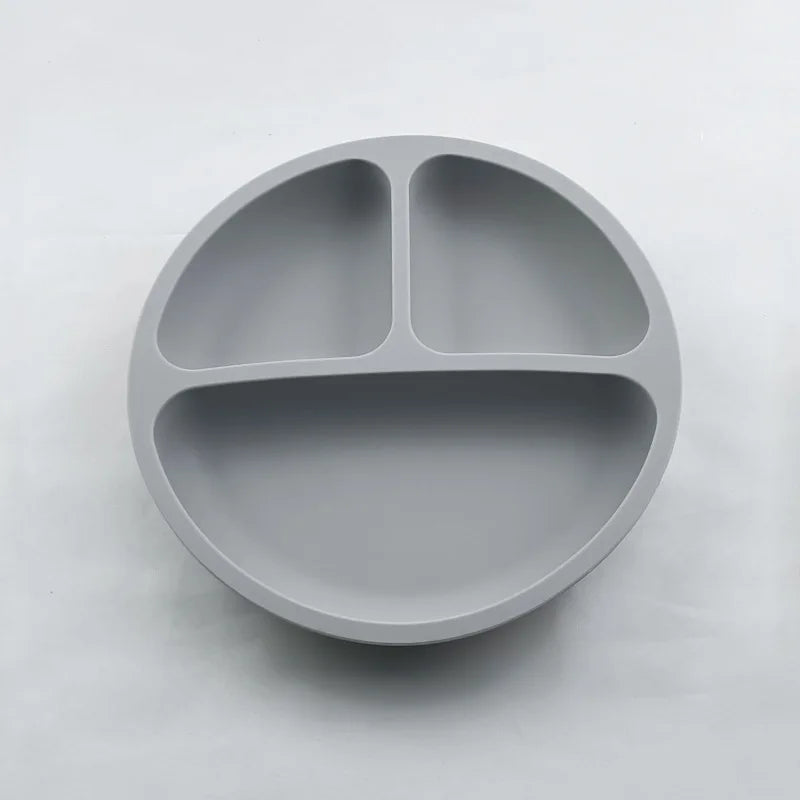 Baby Silicone Suction Plate – Cartoon Smile Face Bowl