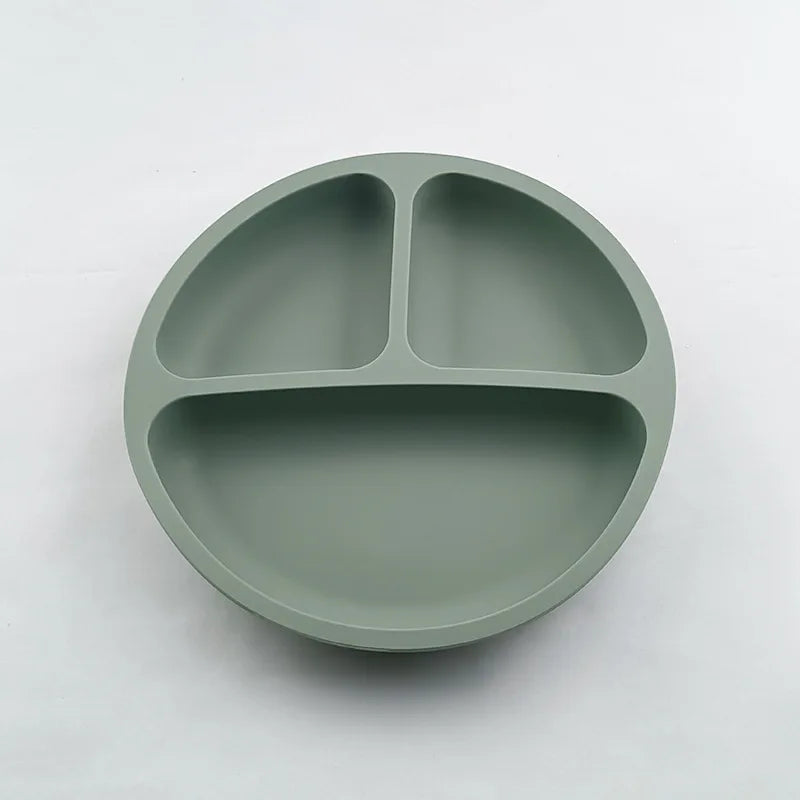 Baby Silicone Suction Plate – Cartoon Smile Face Bowl