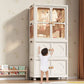 Children's Wardrobe, Bedroom, Home Storage Cabinet, Baby Storage Bin, Toy Clothing Storage Box Plastic Folding Organizer Cabinet