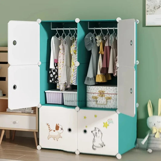 Baby Storage Cabinet Wardrobe Children's Organizer Dresser Montessori Clothes Closet Girl Dresses Girls Sale Price Furniture