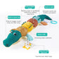 Cartoon Animal Crocodile Musical Caterpillar Toys Soft Plush Chameleon Educational Interactive Toys Newborn Sleep Accompany Toys