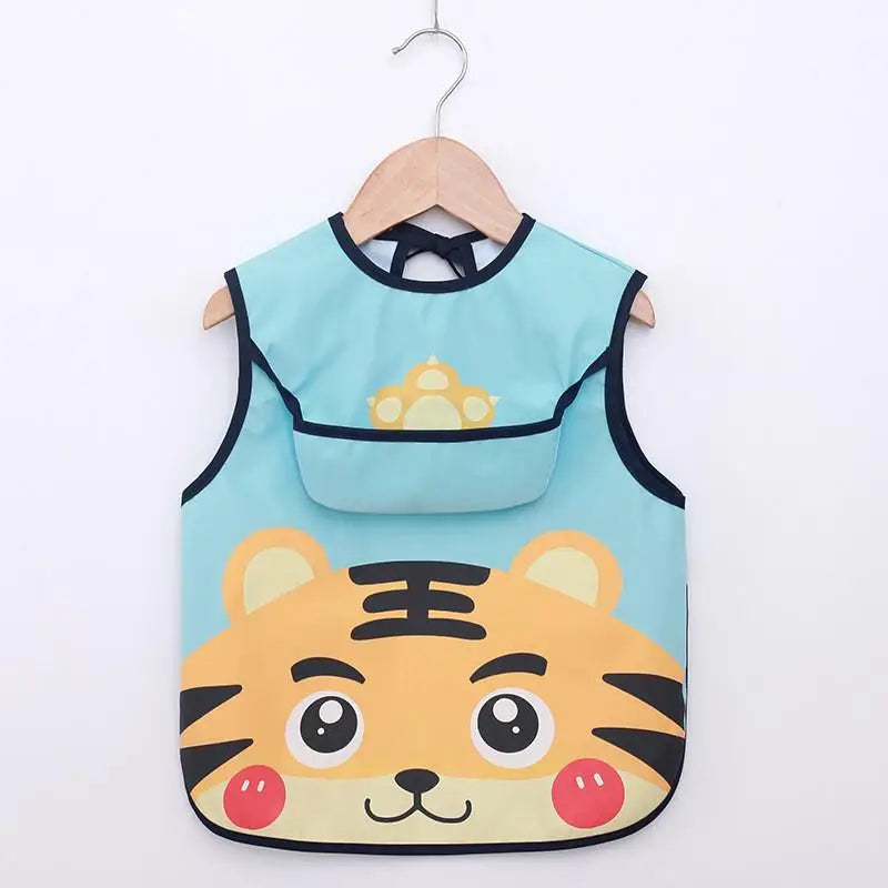 Baby Newborn Apron Bibs Toddler Long Sleeve Scarf Waterproof Art Smock Feeding Bib Infant Boys Girls Kids Burp Cloth Bandana