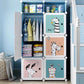Plastic Kids Closet Baby Clothes Partitions Bedroom Organizer Cube Shelves Wardrobe Modern Small Guarda Roupa Home Furniture