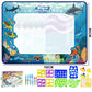 100x80CM Magic Water Drawing Mat Coloring Doodle With Reusable Magic Pens Montessori Painting Board Educational Toys Kids Gifts