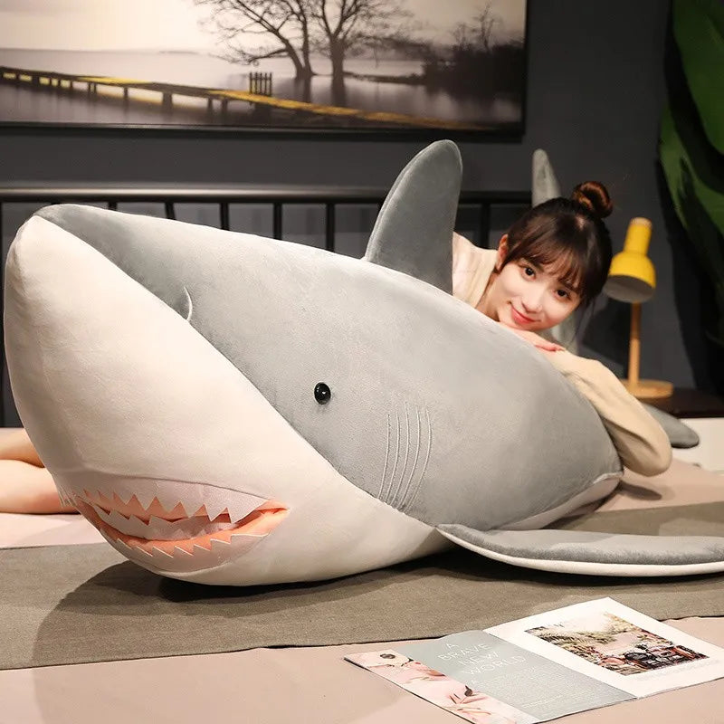 Soft Giant Shark Plush – Birthday Gift