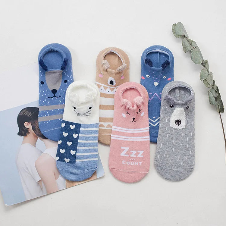 Cute Animal Ear Socks
