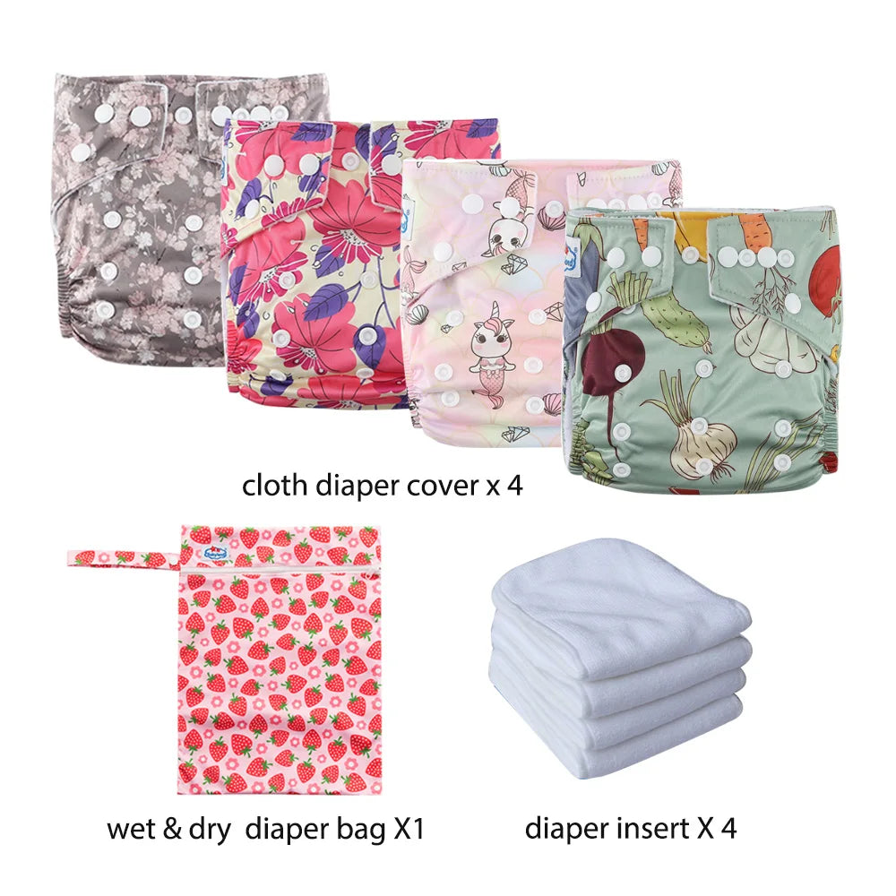 Babyland Waterproof Cloth Diaper Kit