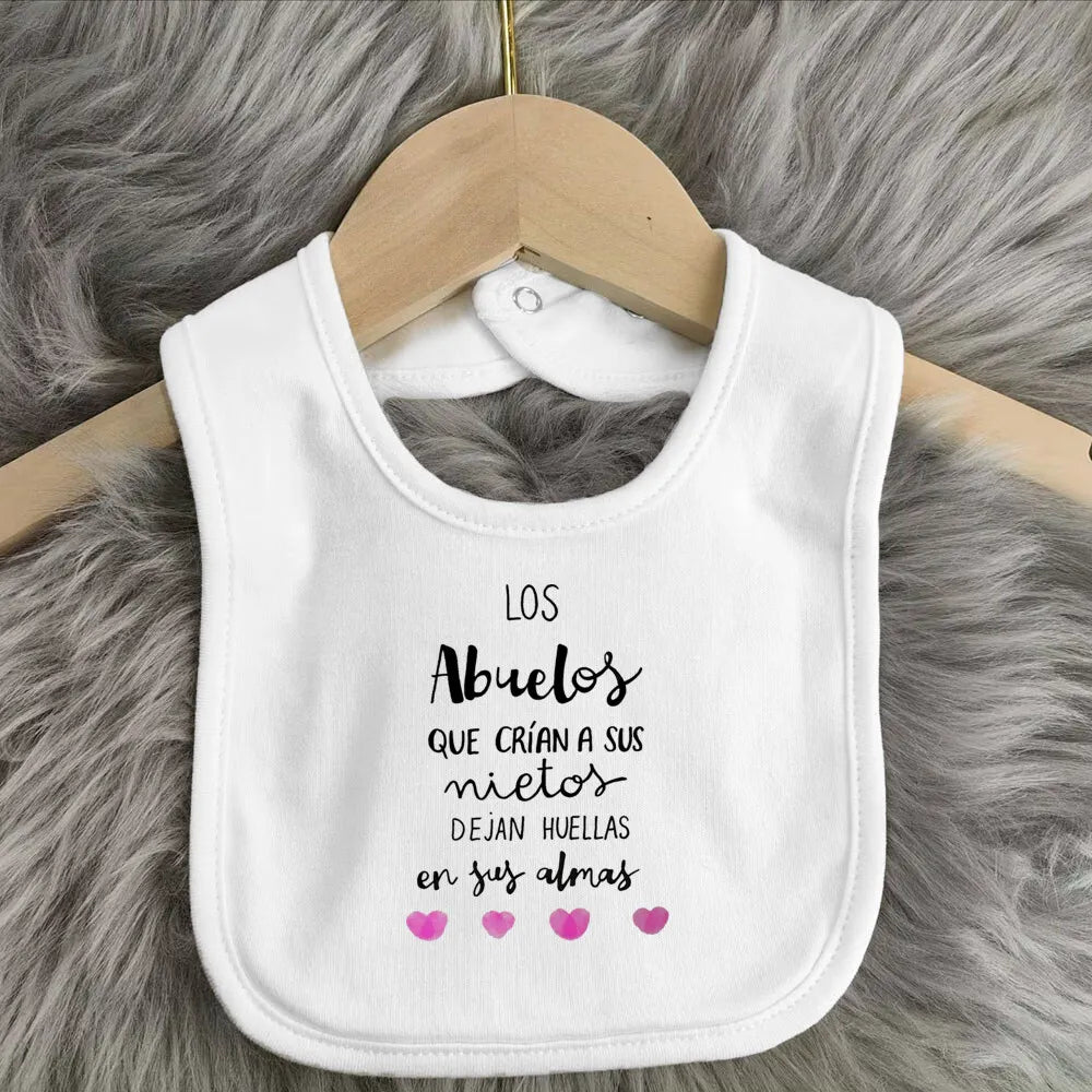 Baby BibsThe Best Grandfather In The World Print Infant Bib Newbron Shower Gift Baby Burp Cloths Kids Feeding Bibs Kid Cute Bib