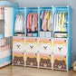 Children Dress Clothes Folding Cabinets Simplicity Cube Splice Storage Locker Foldable Fully Enclosed Wardrobe Bedroom Furniture