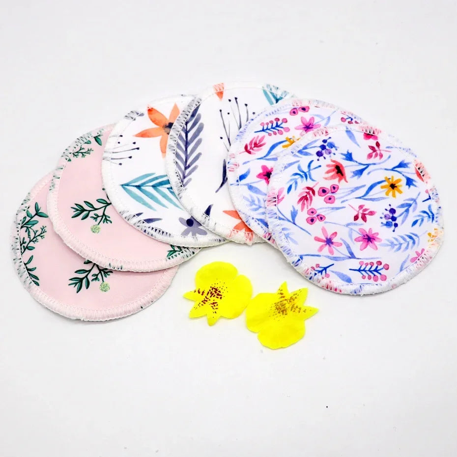 Breast Pads Bamboo Nursing Pads Absorbency Waterproof Washable Feeding Pad Reusable Breathablefor Nursing and Maternity Moms