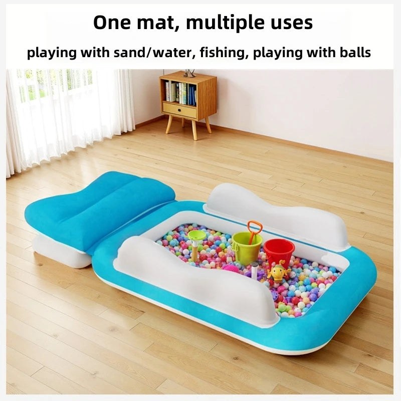 Portable Toddler Inflatable Travel Bed – Airplane & Car Seat Extender Mattress