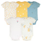 5-Pack Newborn Bodysuits – Soft 100% Cotton Cartoon Outfits (0–24M)