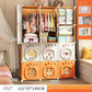 Home Bedroom Furniture Folding Wardrobe Clothes Cabinets Simple Dressers Cube Storage Locker Baby Closet Plastic Collapsible