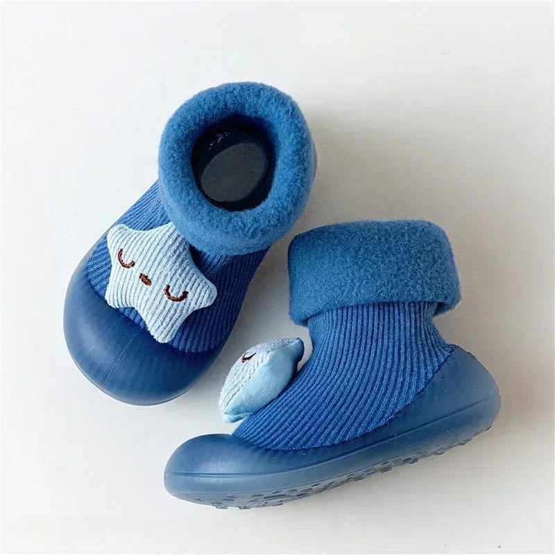 Indoor Floor Shoes Thickened Baby Socks, Baby Toddler Shoes, Thickened Cartoon Cute Non-slip Wear-resistant